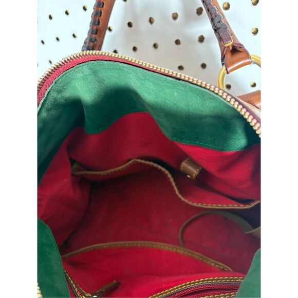 Dooney & Bourke Leather Handbag Brown Florentine Vachetta Leather Satchel Bag mi - Picture 9 of 13